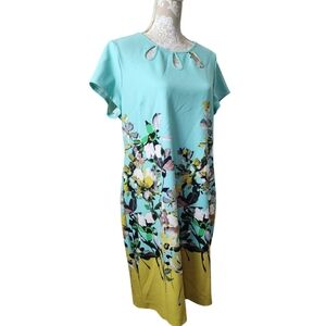 ILE New York Stunning Spring Floral Shift Dress Size 16